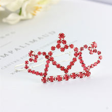 Load image into Gallery viewer, Large Rhinestone Crown Dog Hair Clip