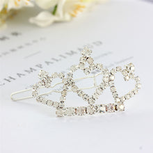 Load image into Gallery viewer, Large Rhinestone Crown Dog Hair Clip