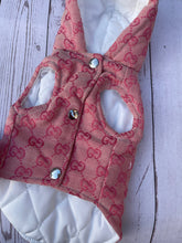 Load image into Gallery viewer, GG pink dog jacket
