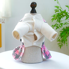 Load image into Gallery viewer, Tweed Pinafore Turtleneck Harness Dog Dress