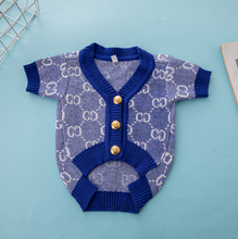 Load image into Gallery viewer, NEW GG blue dog cardigan