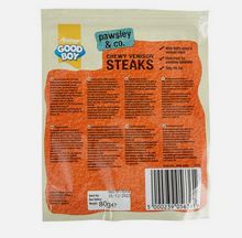 Load image into Gallery viewer, Good Boy Venison Steaks 80g