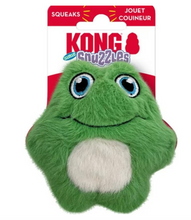Load image into Gallery viewer, KONG Snuzzles Kiddos Mini Squeaker Dog Toy Extra Small (Frog)