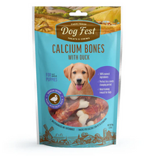 Load image into Gallery viewer, DOG FEST - Calcium Bones with Duck Puppy 16 Weeks +