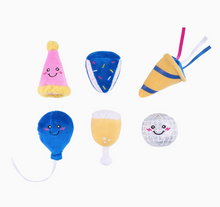 Load image into Gallery viewer, Zippy Paws -Miniz 6-Pack -Party