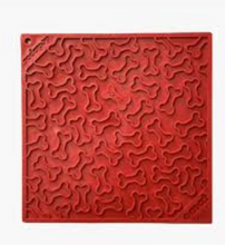 Load image into Gallery viewer, Bones Design Emat Enrichment Licking Mat - Red