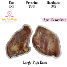 Load image into Gallery viewer, Natural Dog Treats - Large Pig Ear 1PC