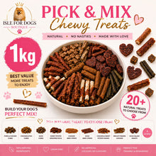 Load image into Gallery viewer, Pick & Mix Dog Treats – 20+ Natural Chewy Snacks (500g / 1kg)
