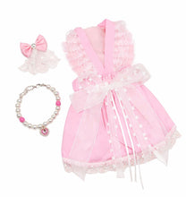 Load image into Gallery viewer, Pink Lace Dog Dress Gift Set