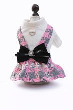 Load image into Gallery viewer, Tweed Pinafore Turtleneck Harness Dog Dress