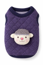 Load image into Gallery viewer, 3D Sheep Navy Quilted Puppy Vest