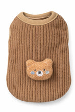 Load image into Gallery viewer, 3D Teddy Bear Ribbed Knit Puppy Vest