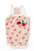 Load image into Gallery viewer, Cherry Print Frill Romper Dog Top