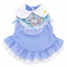 Load image into Gallery viewer, Unicorn Gingham Sailor Dog Dress