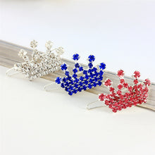Load image into Gallery viewer, Rhinestone Crown Dog Hair Clip