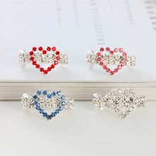 Load image into Gallery viewer, Rhinestone Heart Dog Hair Clip