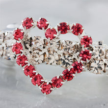 Load image into Gallery viewer, Rhinestone Heart Dog Hair Clip