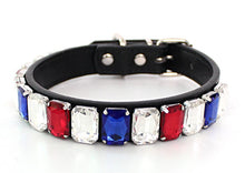 Load image into Gallery viewer, Triple Row Baguette Crystal Dog Collar