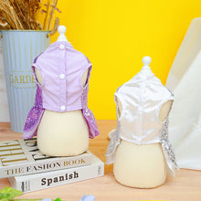 Load image into Gallery viewer, Sequin Bow Harness Dog Dress