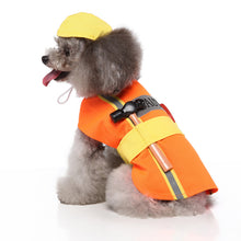 Load image into Gallery viewer, Firefighter cosplay dog outfit
