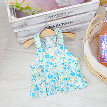 Load image into Gallery viewer, Paris Print Halter Harness Peplum Dog Dress