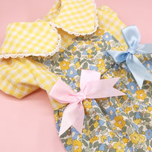 Load image into Gallery viewer, Gingham & Floral Bow Dog Dress