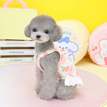 Load image into Gallery viewer, Bold Floral Sheer Lace Hem Dog Dress