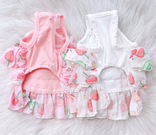 Load image into Gallery viewer, Strawberries Frill dog dress