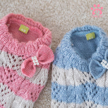 Load image into Gallery viewer, Knit dog Bow dress