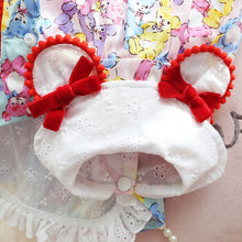 Load image into Gallery viewer, Rainbow Bear Print Eyelet Bow Dog Dress