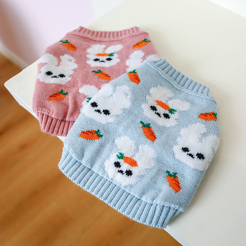 Easter Bunny Dog Jumper | Fleece-Lined Pull-Over