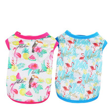Load image into Gallery viewer, Flamingo dog breathable t-shirt
