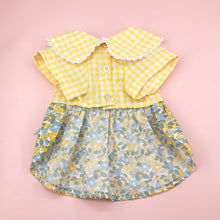 Load image into Gallery viewer, Gingham & Floral Bow Dog Dress