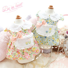 Load image into Gallery viewer, Liberty Floral Bib Dog Dress