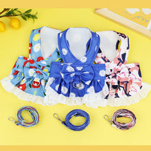 Load image into Gallery viewer, Summer dog dress and lead set