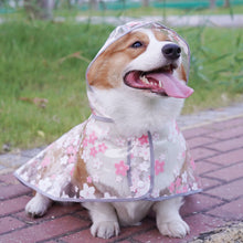 Load image into Gallery viewer, NEW Floral dog Rain cape