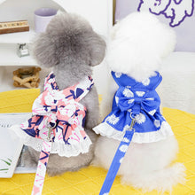 Load image into Gallery viewer, Summer dog dress and lead set