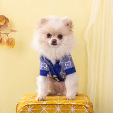 Load image into Gallery viewer, NEW GG blue dog cardigan