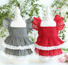 Load image into Gallery viewer, Tiered Ruffle Lace Dog Dress