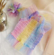 Load image into Gallery viewer, NEW Fairy dog top with hair bow
