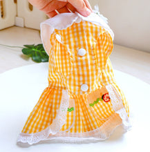 Load image into Gallery viewer, Ladybird Gingham Dog Dress