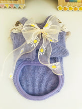 Load image into Gallery viewer, Daisy Bow Knit Dog Jumper