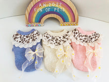 Load image into Gallery viewer, Daisy Bow Knit Dog Jumper