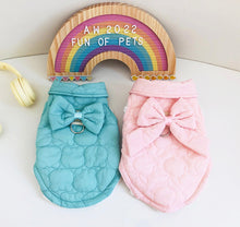 Load image into Gallery viewer, Bow D ring dog jacket