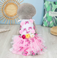 Load image into Gallery viewer, Butterfly dog dress