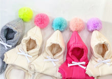 Load image into Gallery viewer, NEW Pom Pom dog hoodie