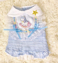 Load image into Gallery viewer, Unicorn Gingham Sailor Dog Dress