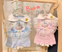 Load image into Gallery viewer, Unicorn Gingham Sailor Dog Dress