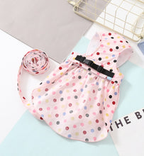 Load image into Gallery viewer, Rainbow dot dress set