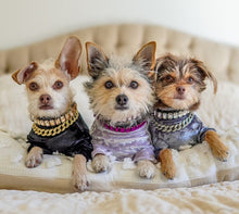 Load image into Gallery viewer, Triple Row Baguette Crystal Dog Collar